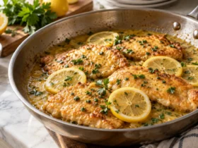 Chicken francese recipe – golden cutlets in lemon butter sauce