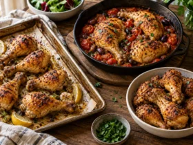 Chicken leg dishes – baked, braised and air fryer chicken legs